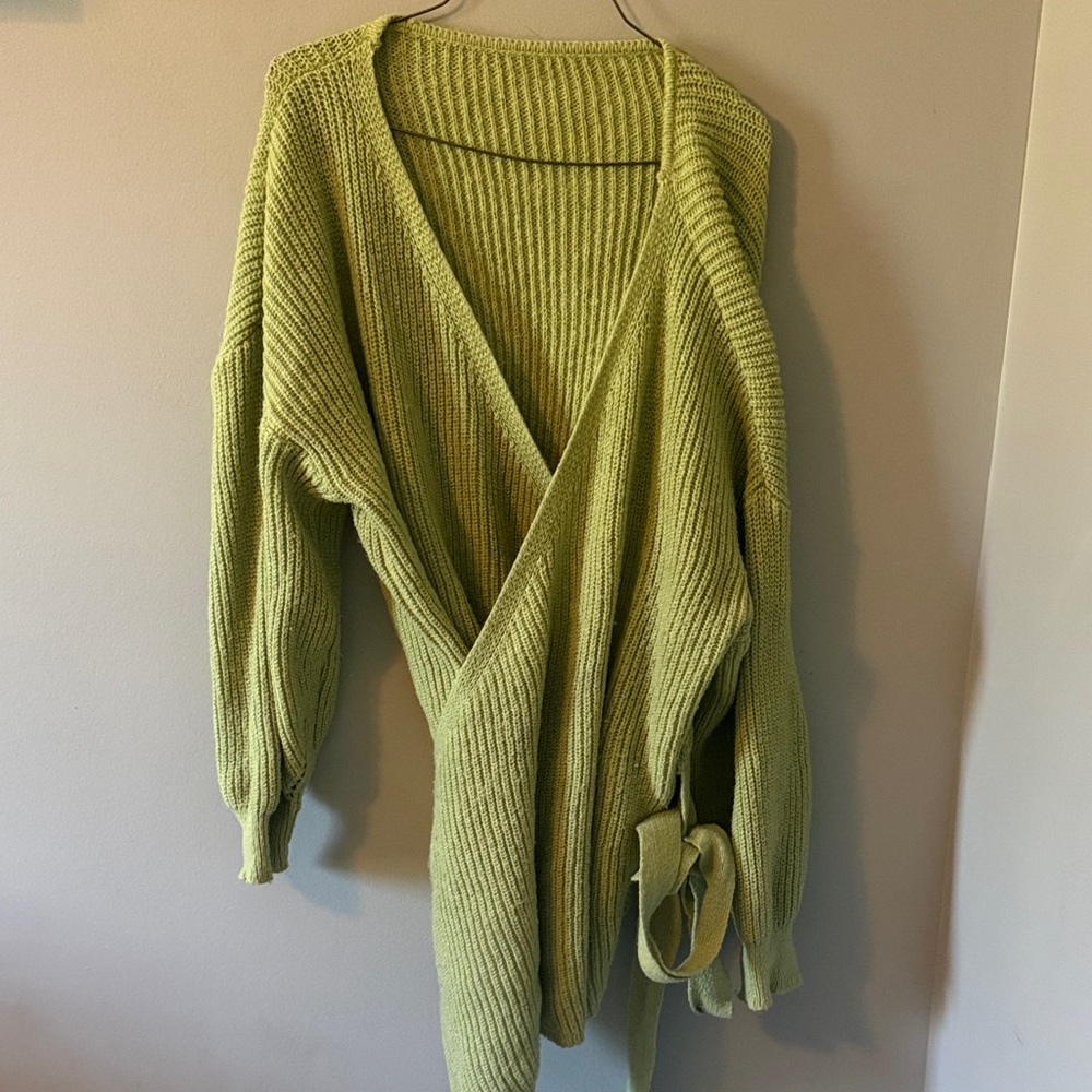 5/$25 Maternity Wrap Balloon Sleeved Sweater